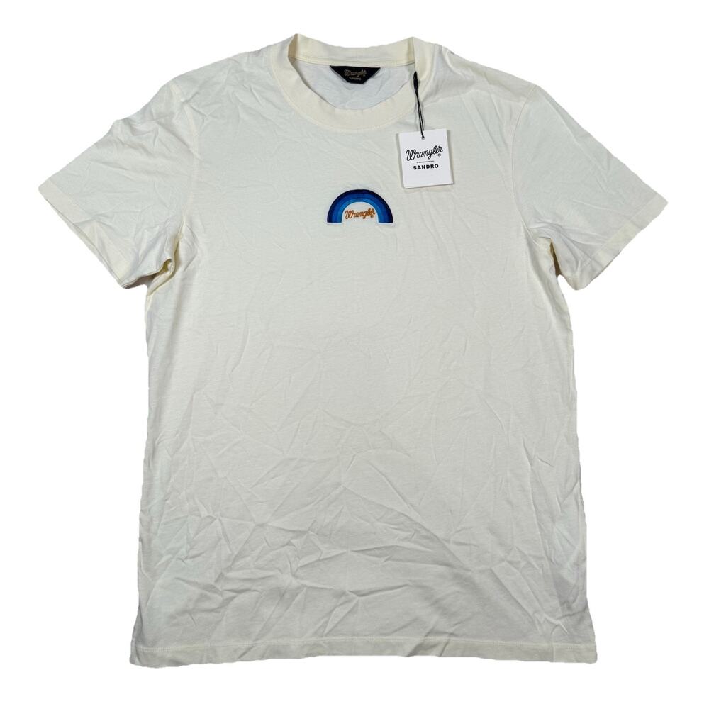 Sandro Cream Short Sleeve Tee